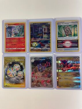 Pokemon-Chandelure,Dunsparce, ForestSealStone,Reversal Energy, Wugtrio&Japancard